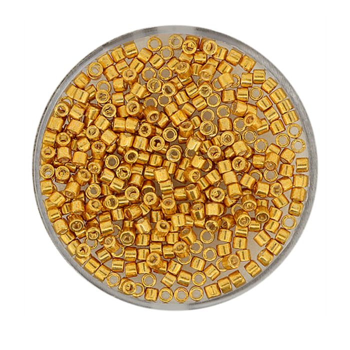 Delica Beads japanische Rocailles yellow gold 2,2 mm 4 gr
