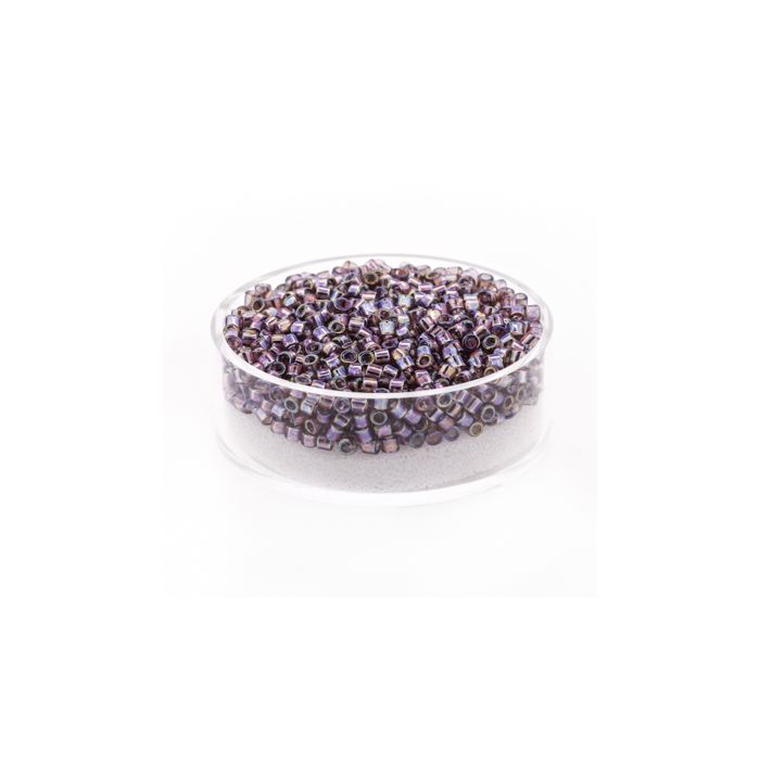 Delica Beads japanische Rocailles amethyst AB 2,2 mm 10 gr