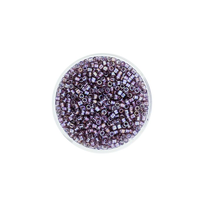Delica Beads japanische Rocailles amethyst AB 2,2 mm 10 gr