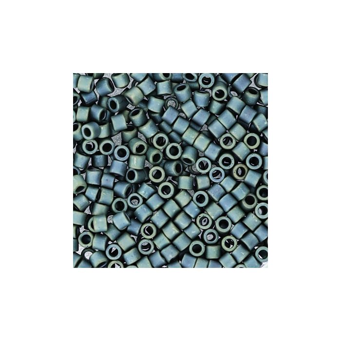 Hochw. jap. Delica Beads green luster matt 2,2 mm 50 gr