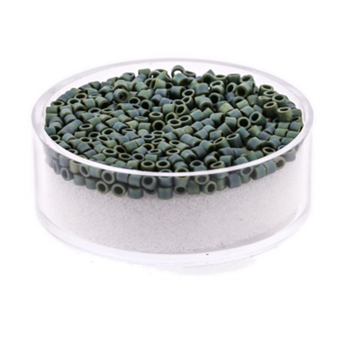 Delica Beads japanische Rocailles green luster matt 2,2 mm 4 gr, Bild 1 von 3
