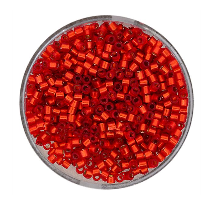 Delica Beads japanische Rocailles silverlined light red 2,2 mm 7 gr