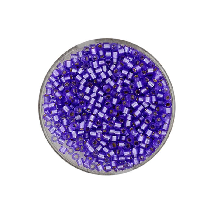 Delica Beads japanische Rocailles silverlined purple 2,2 mm 7 gr