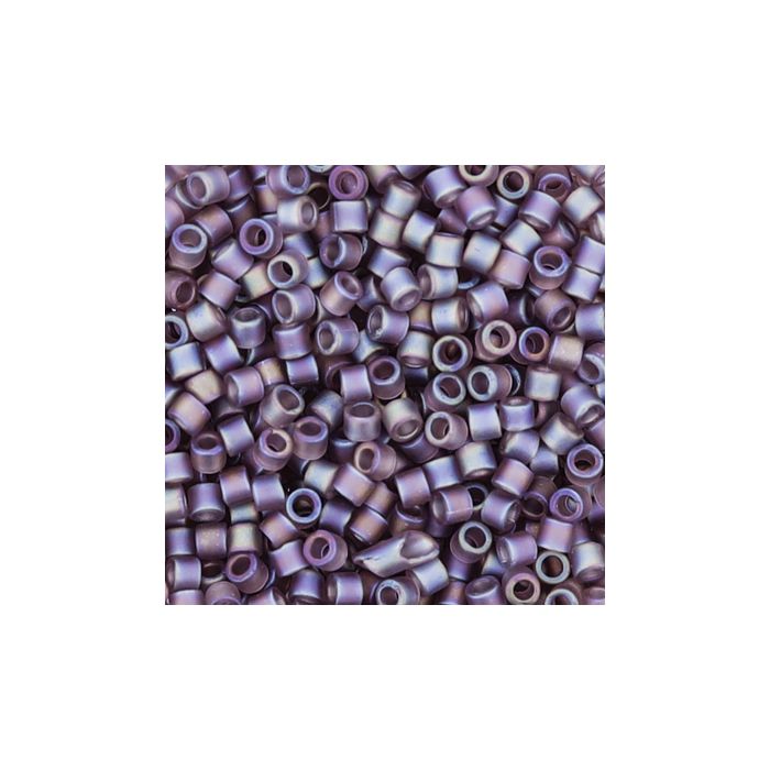 Hochw. jap. Delica Beads amethyst AB matt 2,2 mm 50 gr