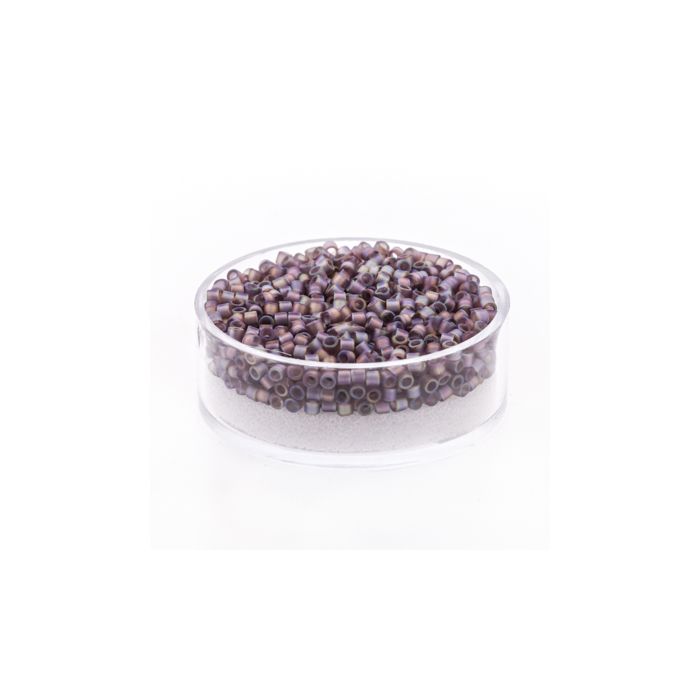 Delica Beads japanische Rocailles amethyst AB matt 2,2 mm 9 gr