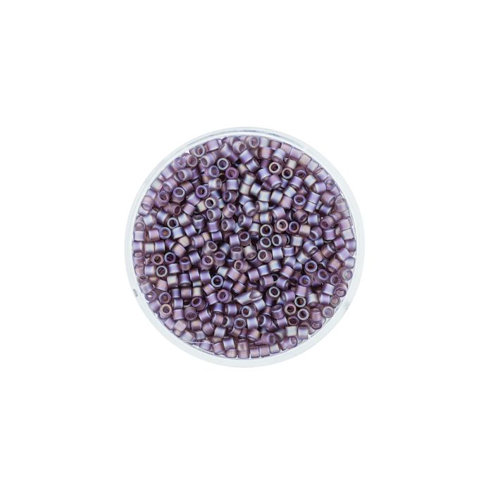 Delica Beads japanische Rocailles amethyst AB matt 2,2 mm 9 gr