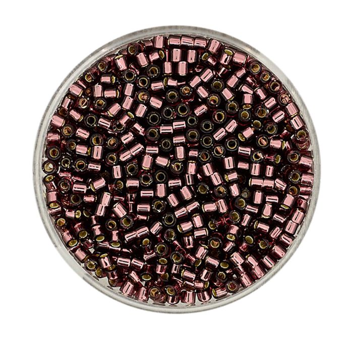 Delica Beads japanische Rocailles silverlined amethyst 2,2 mm 9 gr