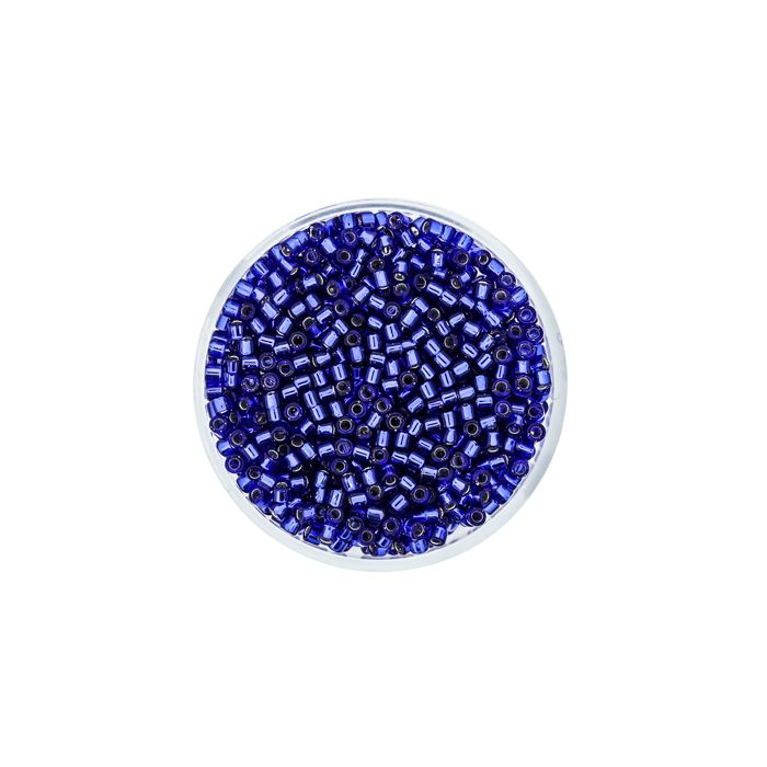 Delica Beads japanische Rocailles silverlined dark blue 2,2 mm 9 gr
