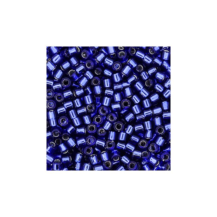 Delica Beads japanische Rocailles silverlined dark blue 2,2 mm 9 gr