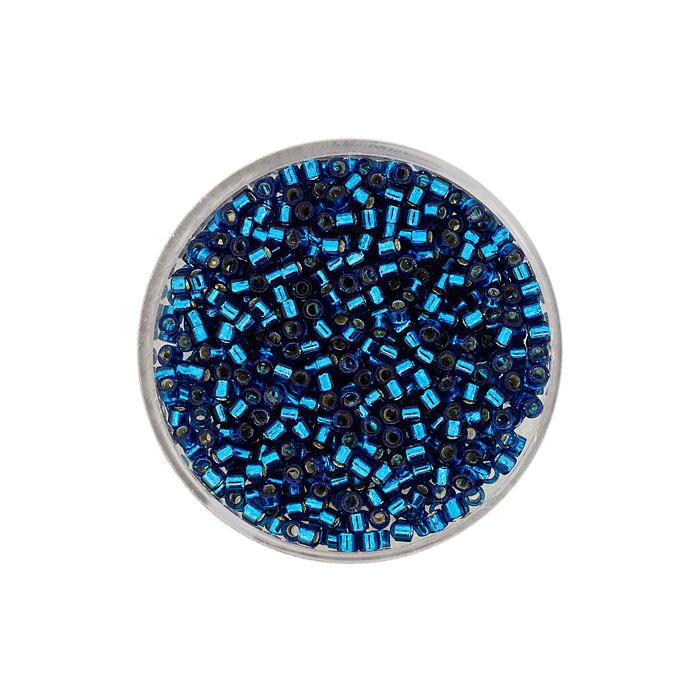 Delica Beads japanische Rocailles silverlined zirkon 2,2 mm 7 gr