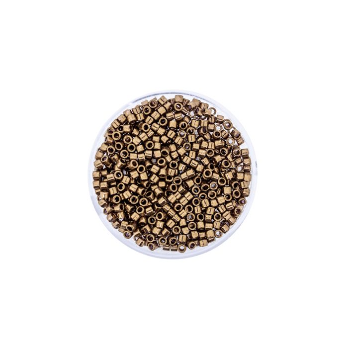 Delica Beads japanische Rocailles light bronze 2,2 mm 5 gr