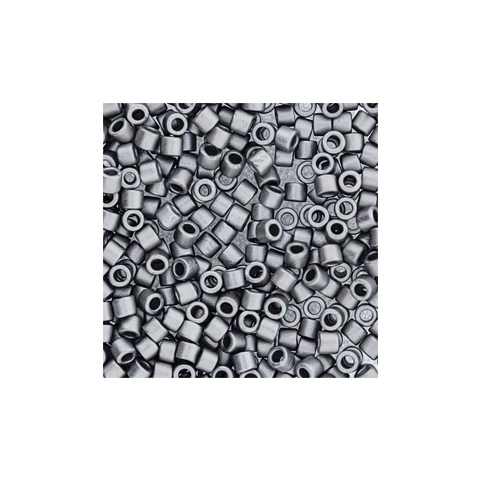 Hochw. jap. Delica Beads platinfb. matt 2,2 mm 50 gr
