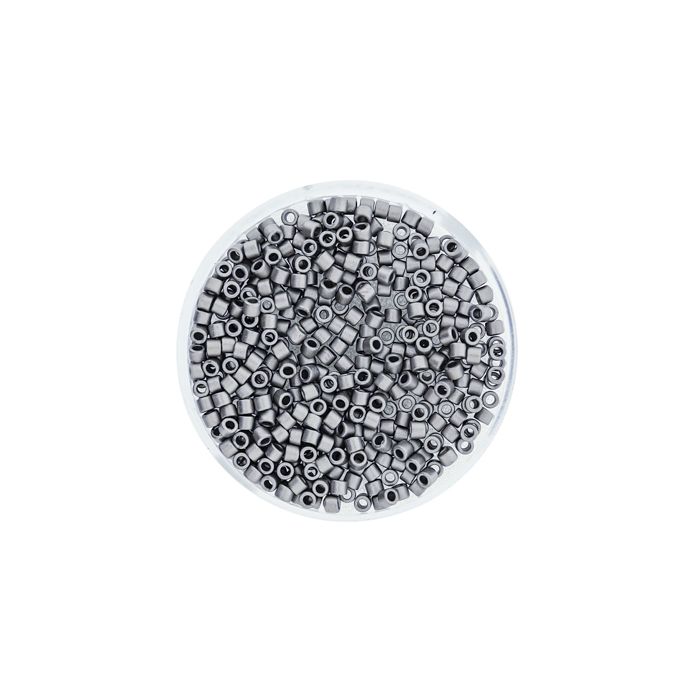 Delica Beads japanische Rocailles platinfb. matt 2,2 mm 4 gr