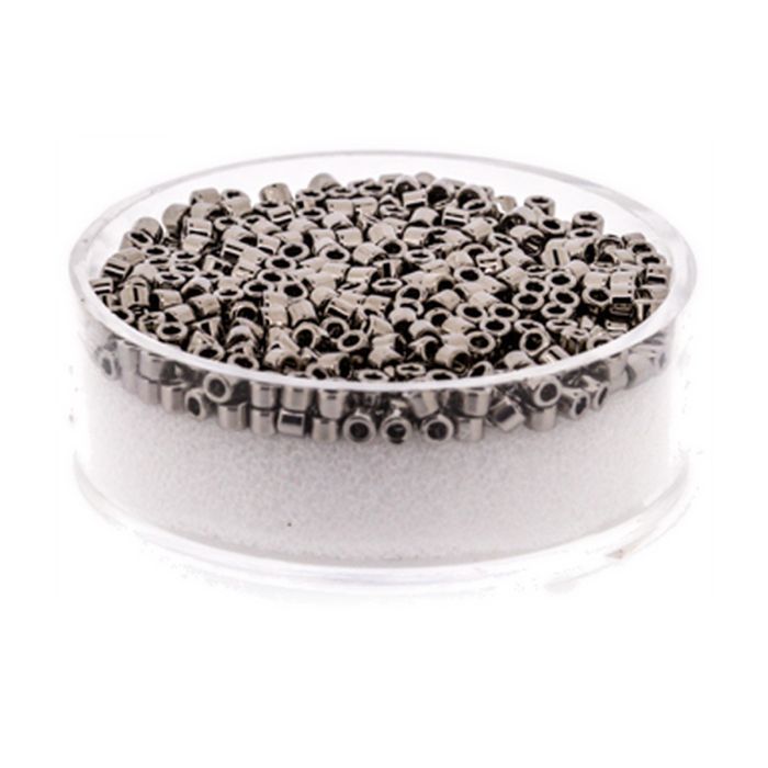 Delica Beads japanische Rocailles platinfb. 2,2 mm 5 gr, Bild 1 von 3