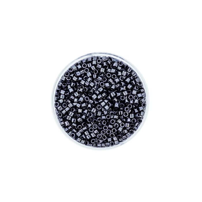 Delica Beads japanische Rocailles hematite 2,2 mm 10 gr, Bild 2 von 3