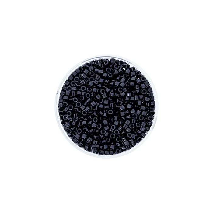 Delica Beads japanische Rocailles black 2,2 mm 10 gr
