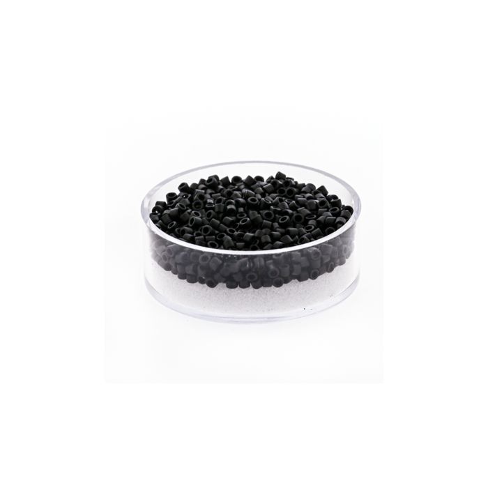 Delica Beads japanische Rocailles black matt 2,2 mm 7 gr
