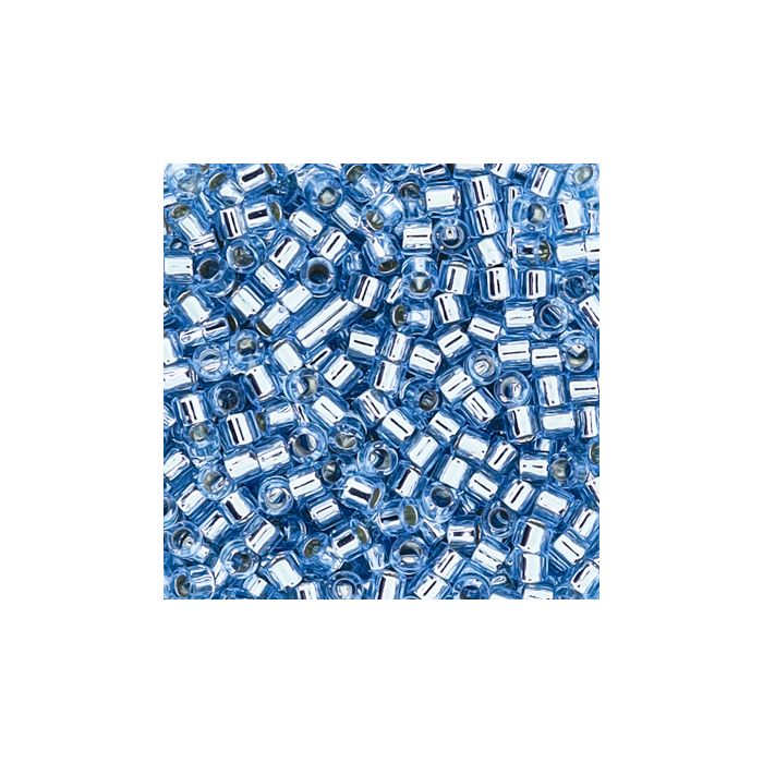 Delica Beads japanische Rocailles silverlined aqua 2,2 mm 9 gr, Bild 3 von 3