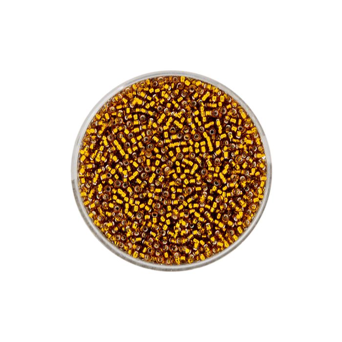 jap. Miyukirocailles silverlined topas 1,5 mm 10 gr