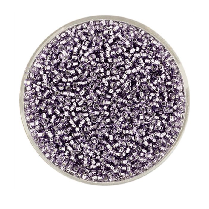 Jap. Miyukirocailles silverlined violet 1,5 mm 10 gr