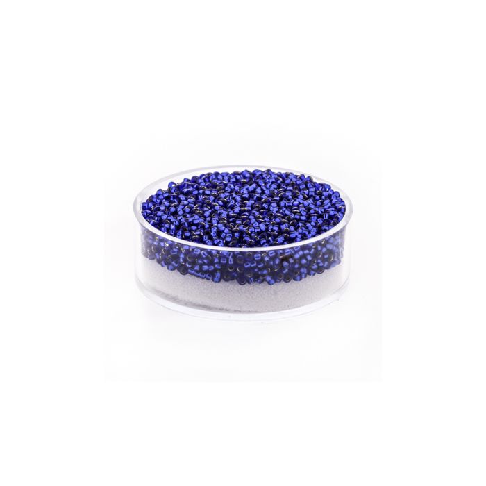 Japanische Miyuki Rocailles silverlined blue 1,5 mm 10 gr