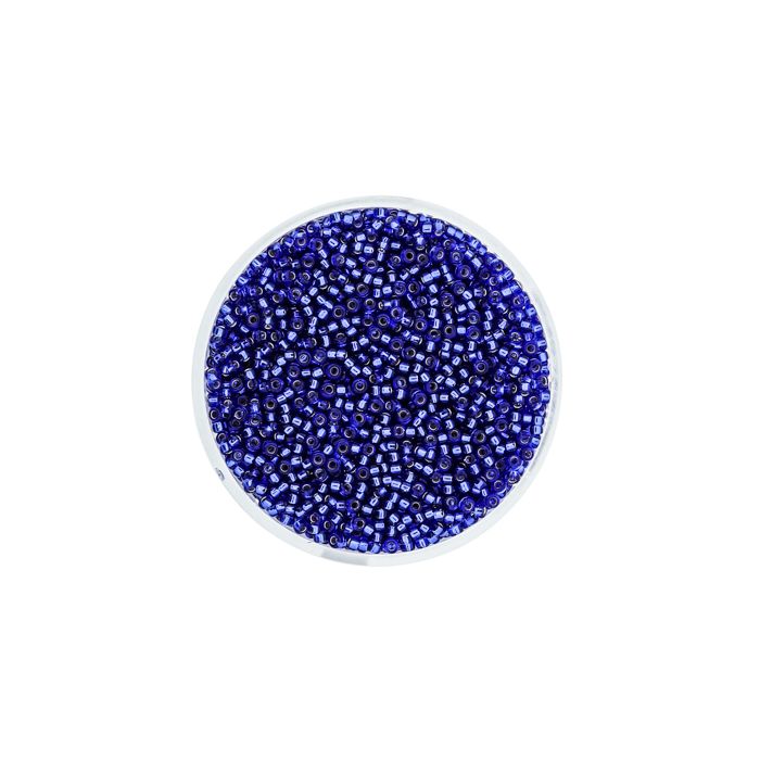 Japanische Miyuki Rocailles silverlined blue 1,5 mm 10 gr