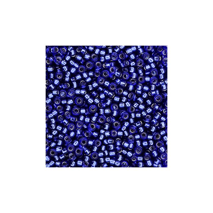Japanische Miyuki Rocailles silverlined blue 1,5 mm 10 gr
