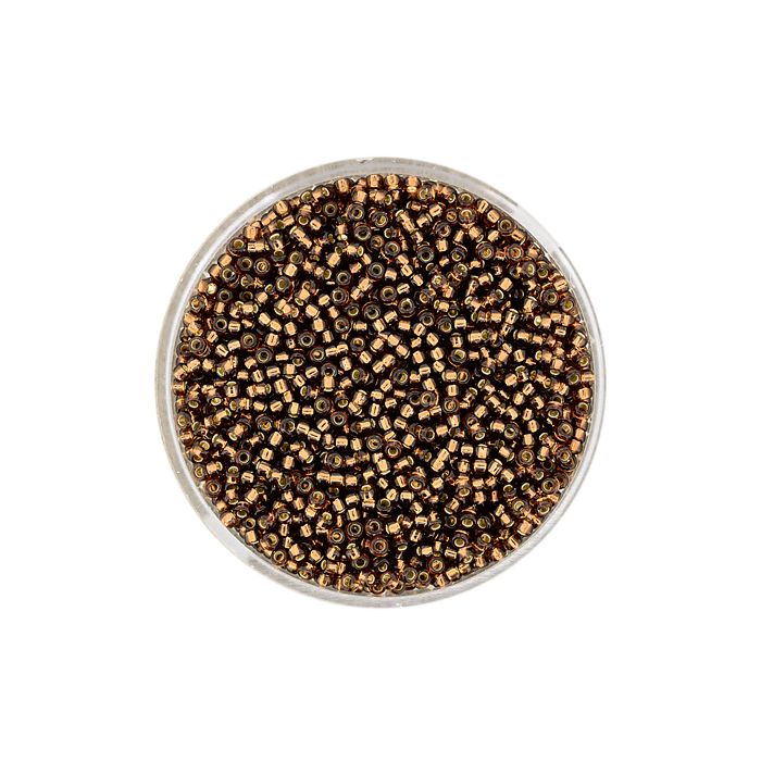 jap. Miyukirocailles silverlined smoked topas 1,5 mm 10 gr