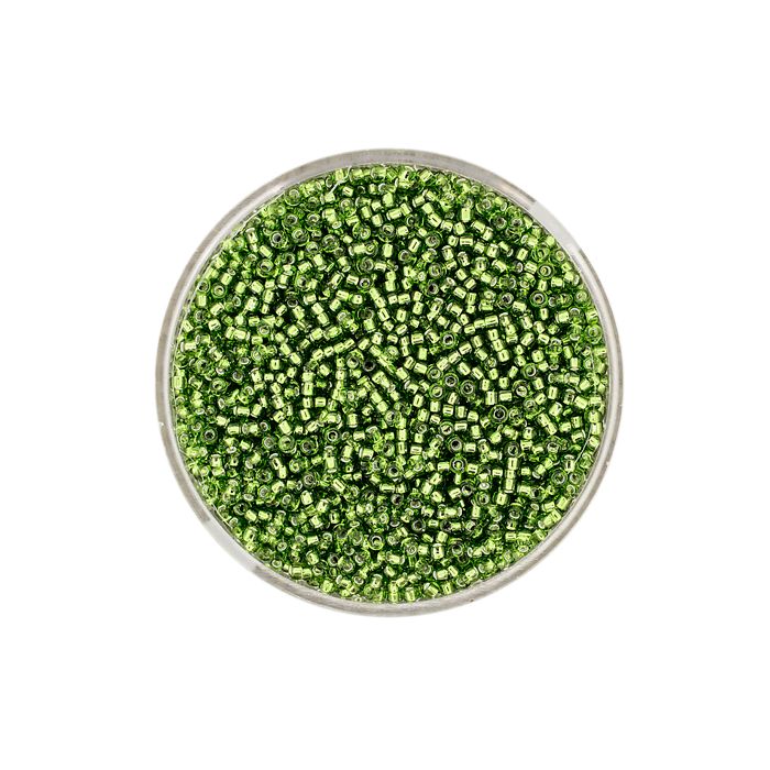 jap. Miyukirocailles silverlined oliv 1,5 mm 10 gr