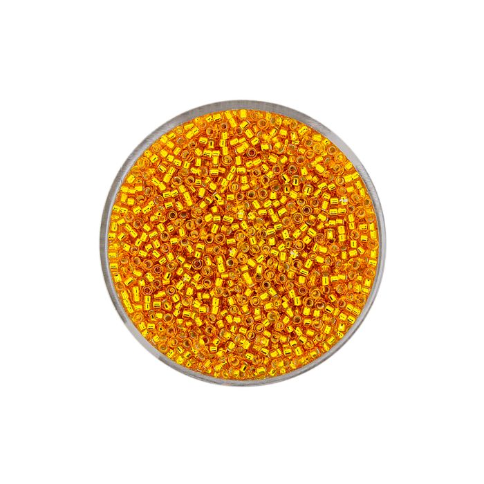 jap. Miyukirocailles silverlined orange 1,5 mm 10 gr