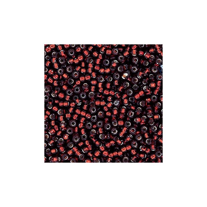 jap. Miyukirocailles silverlined dark red 1,5 mm 50 gr