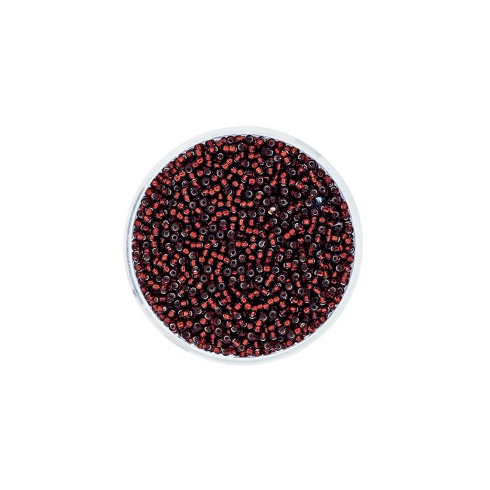Japanische Miyuki Rocailles silverlined dark red 1,5 mm 10 gr