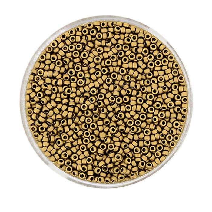 Jap. Miyukirocailles bronze matt 1,5 mm 6 gr