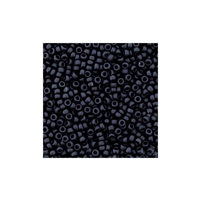 Jap. Miyukirocailles black matt 1,5 mm 50 gr