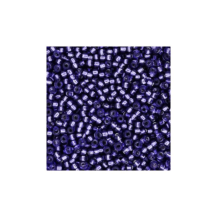 jap. Miyukirocailles silverlined purple 1,5 mm 50 gr