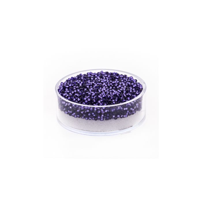 jap. Miyukirocailles silverlined purple 1,5 mm 10 gr