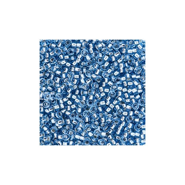 jap. Miyukirocailles silverlined turquoise 1,5 mm 50 gr