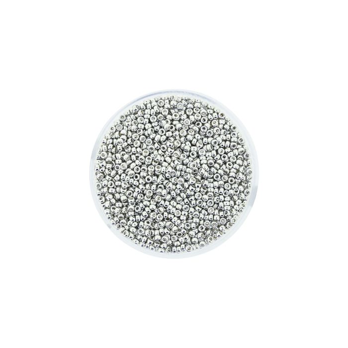 Jap. Miyukirocailles silver 1,5 mm 6 gr, Bild 2 von 3