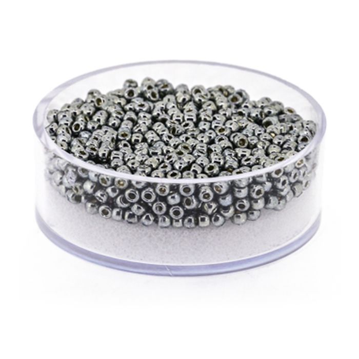 Beads japanische Rocailles grau-blau 2,2 mm 9 gr, Bild 1 von 3