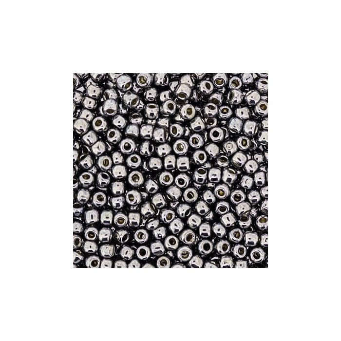 Beads japanische Rocailles grau-blau 2,2 mm 9 gr, Bild 3 von 3