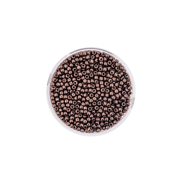 Hochw. jap.Toho Beads braun 2,2 mm, Bild 2 von 3
