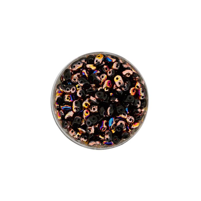 Super Duo 2-loch schwarz multi 2,5x5 mm, Bild 1 von 2