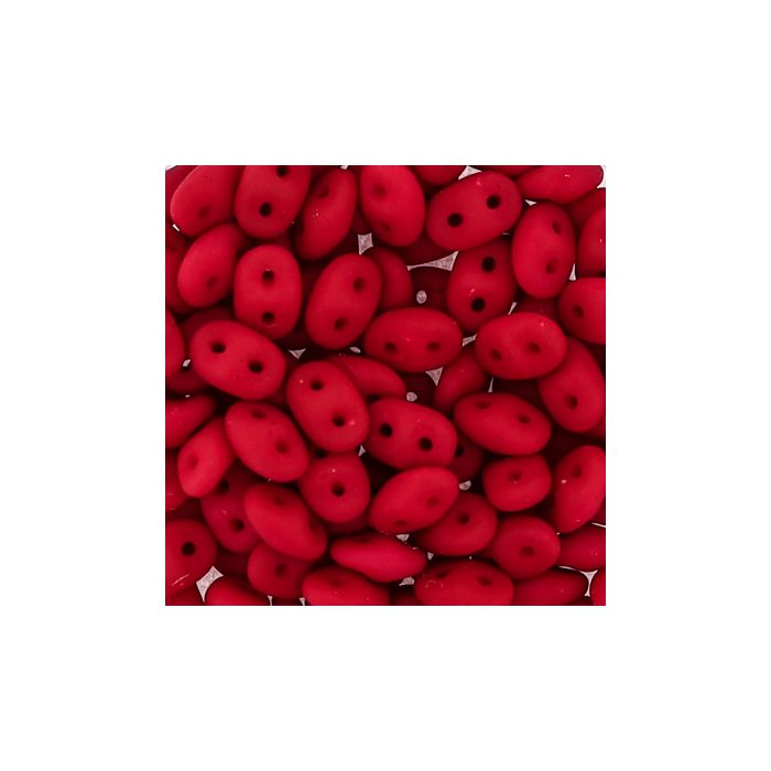 Super Duo 2-loch rot matt 2,5x5 mm 8 gr 9673-05764 4016490845706  