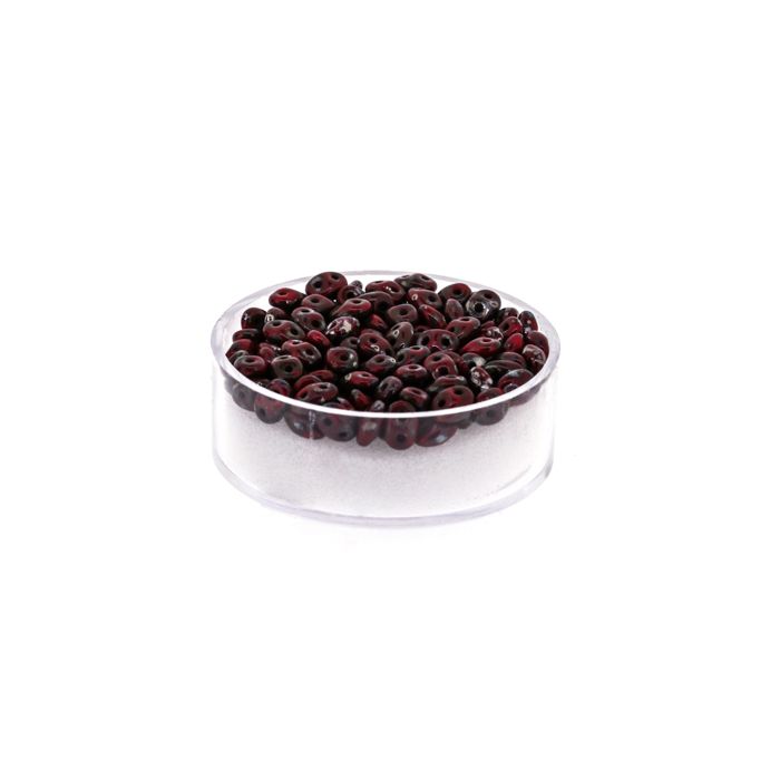 Super Duo 2-loch rot marmor 2,5x5 mm 8 gr 9673-05814 4016490691549  