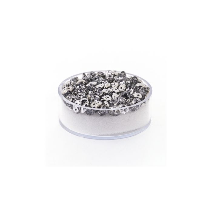 Super Duo 2-loch kristall platinfb. 2,5x5 mm, Bild 1 von 3