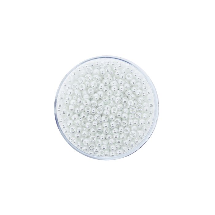 Japanische Miyuki Rocailles pearl white 2,5 mm 12 gr, Bild 2 von 3