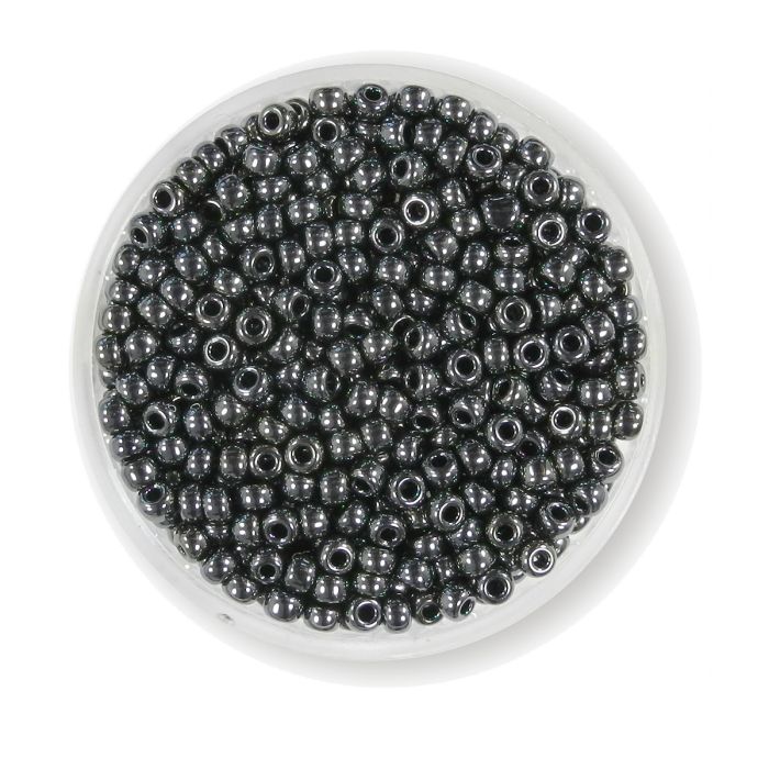 Japanische Miyuki Rocailles hematite 2,5 mm 12 gr