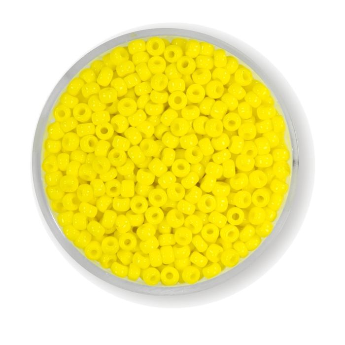 Japanische Miyuki Rocailles satt gelb 2,5 mm 12 gr
