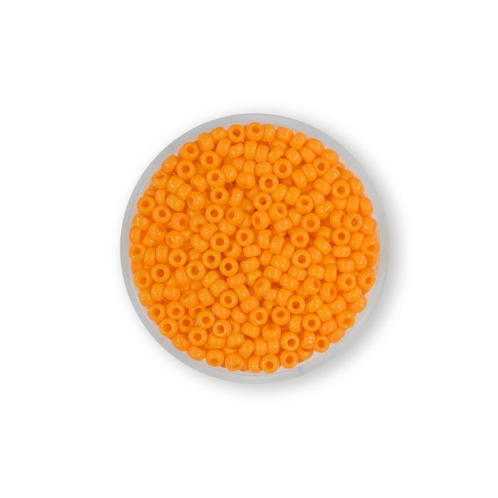 Japanische Miyuki Rocailles satt orange 2,5 mm 12 gr