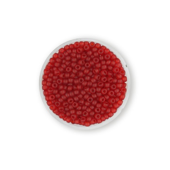 Jap. Miyukirocailles transp.matt light siam 2,5 mm 12 gr